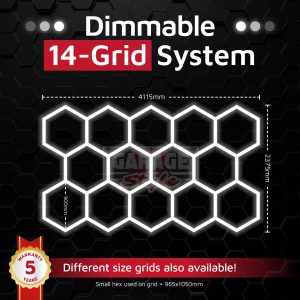 Illustrative product image: Dimmable Hexagon LED Lighting Kit - 14 Hexagons with Border