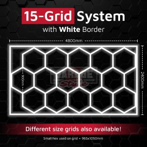 Illustrative product image: Hexagon LED Lighting Kit - 14 Hexagons with Border