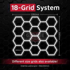 Hexagon Lighting 18 Grid System