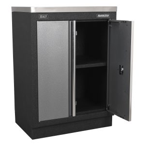 Sealey APMS52 680mm modular double-door floor cabinet with open storage
