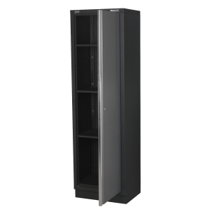 Sealey APMS55 black and grey 600mm full height modular cabinet with open door