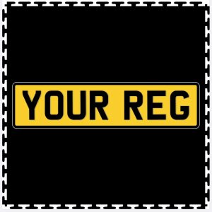 Custom Number Plate Printed Tile (500mm x 500mm)